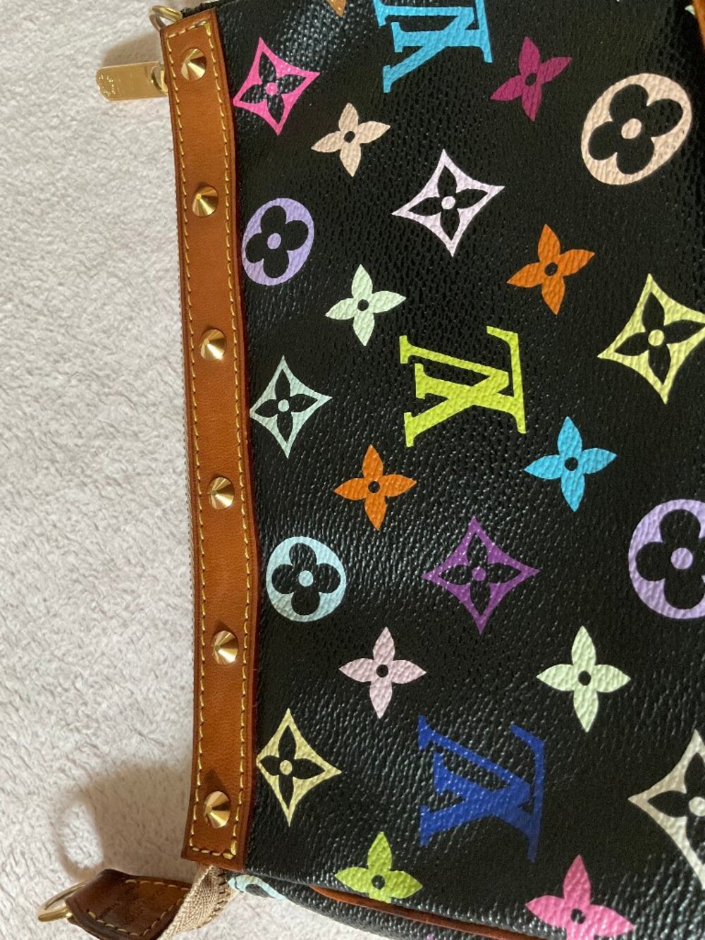 Louis Vuitton Vintage Multicolore Multicolor Monogram Pochette Accessoires Black - Picture 12 of 15
